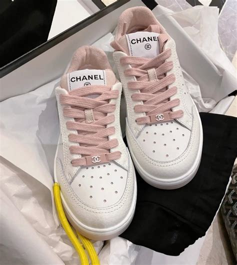 chanel pink classic|pink chanel sneakers.